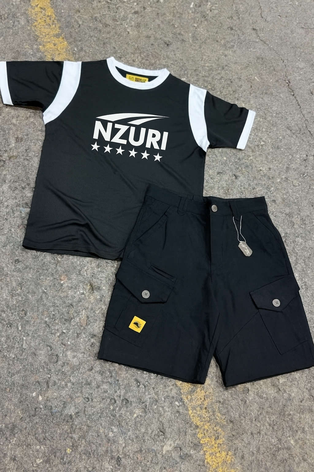 Performance Tee + Utility Cargo Shorts
